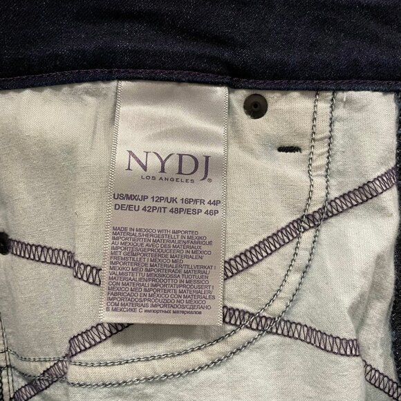 Alina Skinny Legging Jeans — Dark Rinse Stretch Denim — NYDJ 12P NWT - Picture 8 of 12